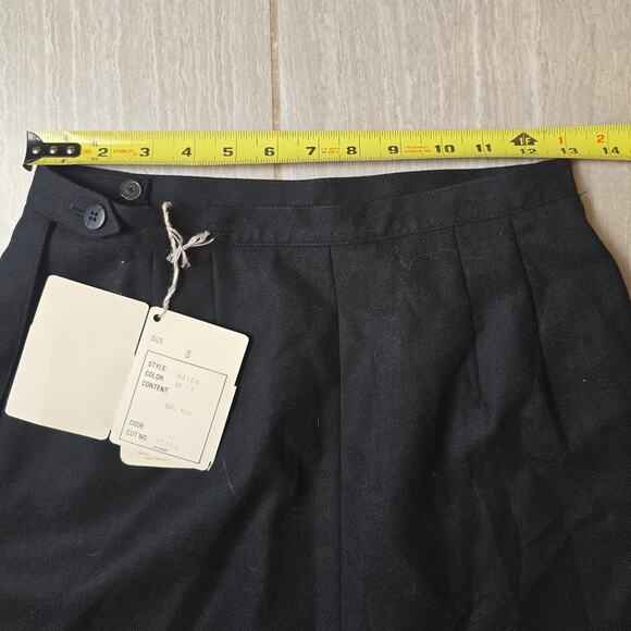 Vintage Christian Dior Career II pure worsted wool pencil skirt size 8 NWT - Picture 6 of 9